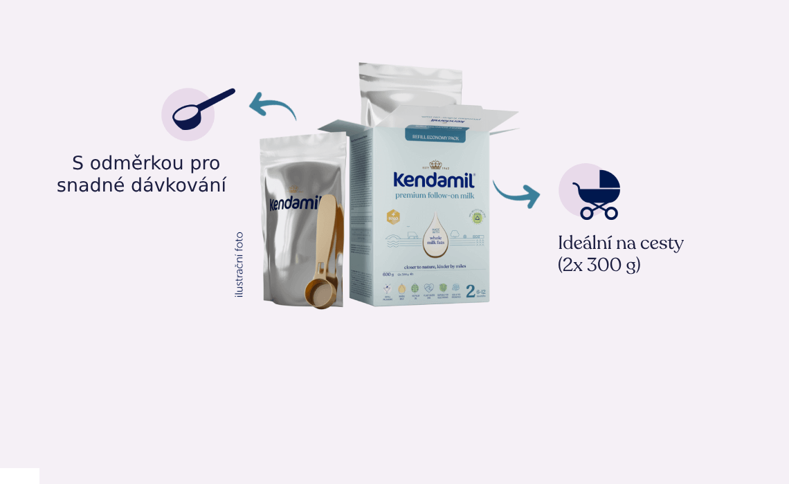 Kendamil v praktickém balení